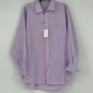 David Donahue Men's Trim Fit Dress Shirt